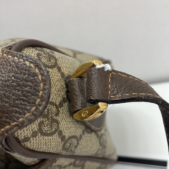 Authentic GUCCI vintage Sherry line coated canvas Crossbody bag w/ COA - Picture 7 of 13